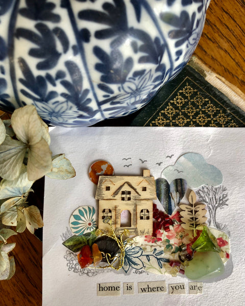 ‘Home is where you are’ shadow box artwork