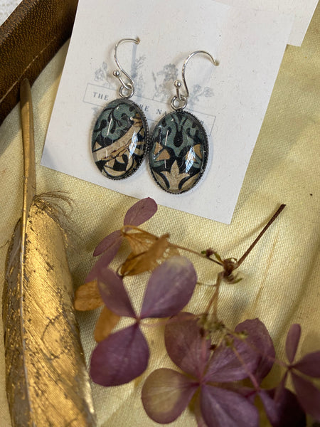 Botany print earrings