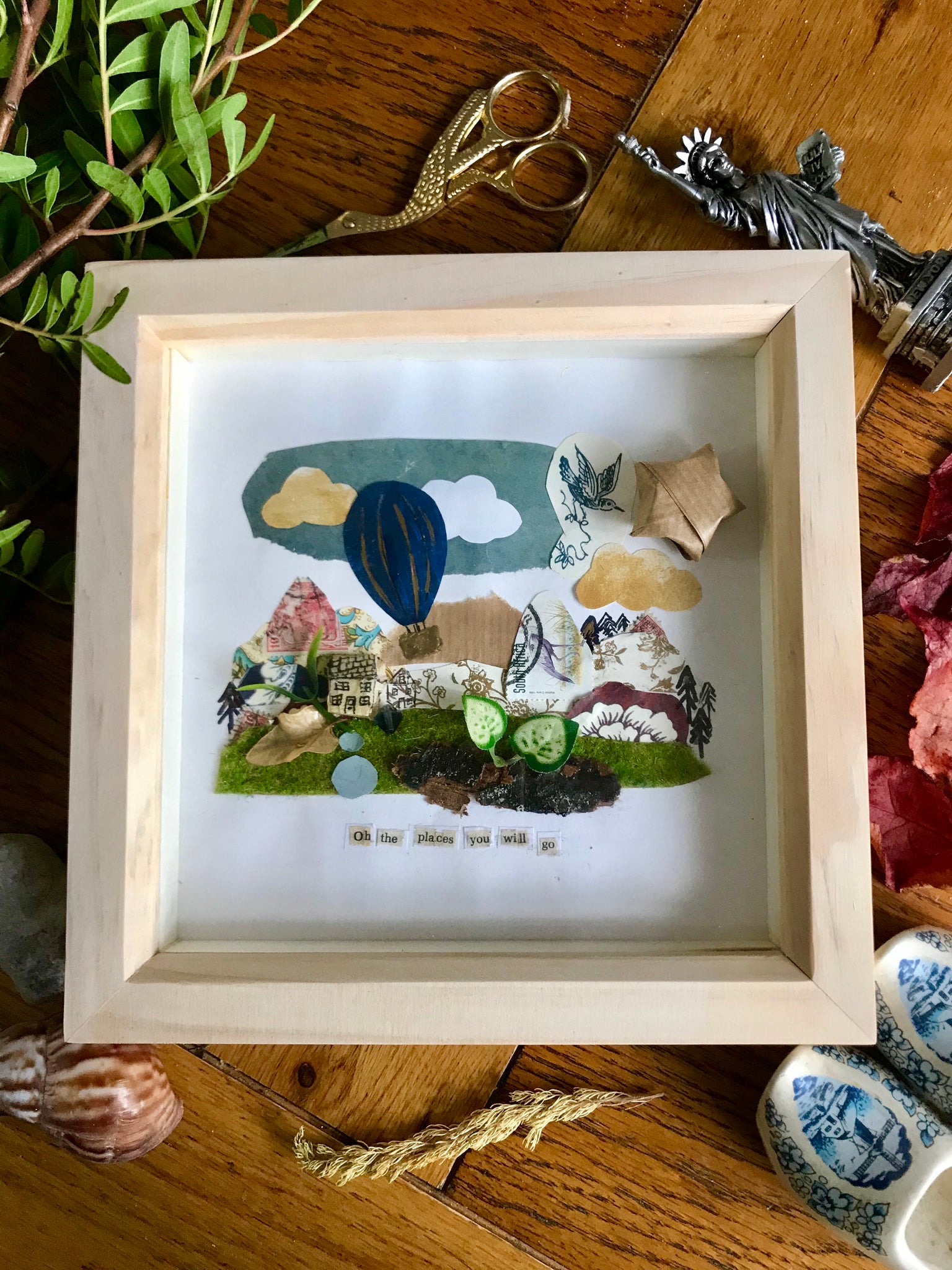 Oh the places you will go, shadow box