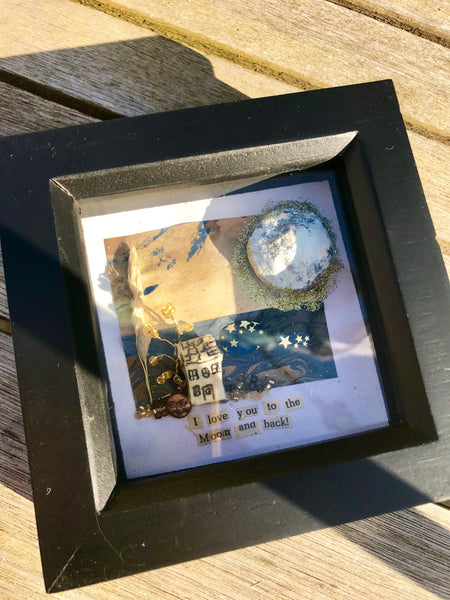 ‘ I love you to the moon and back’ shadow box