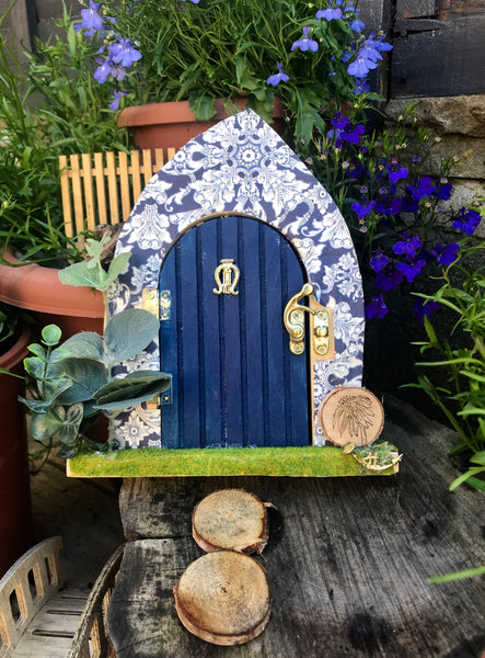 Blue fairy door