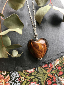 Heart leaf pendant