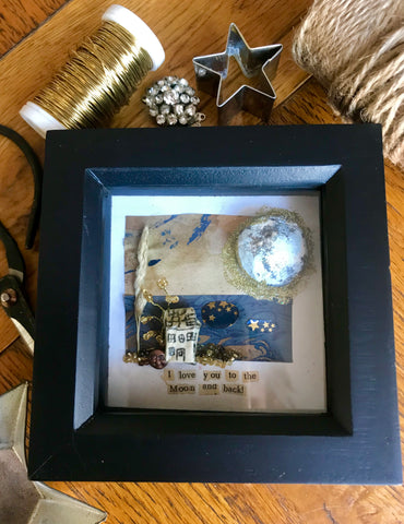 ‘ I love you to the moon and back’ shadow box